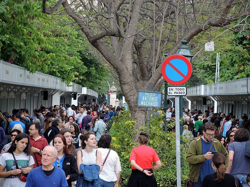 Ambiente del primer día de Feria. Un éxito de público, y eso que era jueves