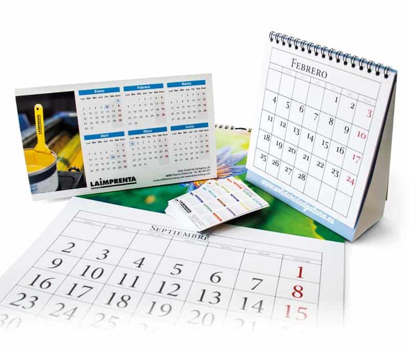 Distribución arquitecto Leer Imprimir calendarios personalizados